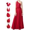 INFIWING Abito infinito per damigelle d'onore, abito da sposa da donna, abito avvolgente per taglie forti, abito lungo maxi convertibile multiway