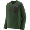 Patagonia R1 Air Crew - Felpa in Pile da Uomo, Colore Verde (Treeline Green), Taglia M