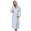 Wiepux Donna Accappatoio Lungo Vestaglia Invernale con Cappuccio | Accappatoio Donna Soffice da Casa con Cintura e Tasche, Vestaglia da Notte Elegante con Motivo Intrecciato Pigiama SPA Hotel