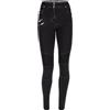 FREDDY - Jeans WR.up® in Denim Navetta con Dettagli Stile Biker, 40% Cotone 36% Poliestere 11% Viscosa 10% Lyocell 3% Elastan