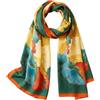 Trillion London® - Sciarpa in seta da donna, firmata, collezione primaverile, leggera, scialle avvolgente, beige, adatta per la vita quotidiana e viaggi, finitura liscia e morbida