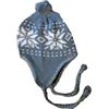 Générique Berretto peruviano grigio foderato in pile misura 58-62 cm circa 100% acrilico Chullo Inverno Caldo Trapper taglia media o grande uomo donna unisex fiocco, grigio, 58-62