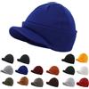 Magracy Berretto da uomo unisex con visiera calda e cappello invernale con cappello invernale di picco