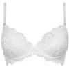 LORMAR Reggiseno Balconcino Prestige in Pizzo con Coppe B Push up Invisibili in Gel e Spalline Staccabili. Disponibile nei Colori Bianco, Nero e Noisette