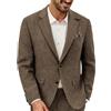 PJ PAUL JONES Giacca da uomo vintage in velluto a coste formale classico due bottoni cappotti sportivi