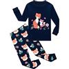 EULLA Pigiama Corto da Bambina, con Dinosauro, Principessa, Unicorno, Set per Bambini, Abbigliamento Estivo, 2 Pezzi, Pigiama 92 98 104 110 116 122