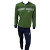 Sergio Tacchini Pigiama Uomo Invernale, Pigiama Uomo Caldo Cotone, Pigiama Uomo Felpato (Verde 33120, L)