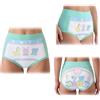LittleForBig Mutandine di apprendimento a vita alta per adulti, morbide e setose, lavabili, riutilizzabili, impermeabili, comfort assoluto - motivo Baby Parade M