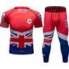 Cody Lundin Compressione Set Uomini Manica Corta Compressione Camicia e Pantaloni Top Shirt Manica Corta Sport Stretto Base Strato Quick Dry Fitness