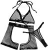 Generic Completo Sexy Sexy Lingerie Donna Pizzo Lingerie da Donna in Pizzo A Rete con Giarrettiera Perizoma Abito Soffice Vestitini Sexi Hot Vestito Sexydonna Hard