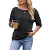 Joligiao Maglione Donna Maniche Pipistrello Elegante Sweatshirt Lavorato | Lavorato Invernale Pullover Autunno Maglia Leggera Elegante | Scollo a barchetta, spalle scoperte, maniche a pipistrello