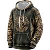 Generic Felpa con Cappuccio da Uomo a Tema scandinavo | Felpa con Cappuccio ispirat | Cappotti E Giubbotti Uomo Firmati Taglie Corte Scuro Autunnali Trendy Fulmini Mettere Basica Stravaganti