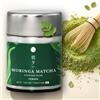 Asayu Japan Asayu Moringa Matcha in Polvere (Latta da 30g) - Miscela di Matcha Yame Giapponese e Moringa Vergine - Superfood al Tè Verde Delicato per Uso Quotidiano, Facile da Bere, Prodotto in Giappone