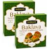 Bodesa Valore Baklava Turca 2x125g Pistacchio e Arachidi - Dolce Tradizionale a Strati con Frutta Secca - Circa 8 Pezzi - 2 Confezioni - Pronto da Gustare