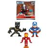 Jada Marvel Avengers - Statuetta in metallo, 7 cm, 1 su 4 colori casuali, + | Include 1 figura casuale tra 4 Avengers Marvel; non include l'assortimento completo né permette di scegliere il personaggio