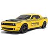 Solido Dodge Challenger NYC Hellcab - US musle car, motivo taxi, scacchiera, cofano nero e spoiler, modello auto Diecast giallo, 1:18