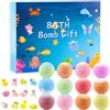 Weabisoo 12 Bombe da Bagno Bambini con Sorpresa Giocattolo all'Interno | Palline da Bagno Set Regalo Delicato sulla Pelle, Divertenti Giochi per Bagnetto, Regalo Compleanno Natale