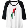 Maglietta Palestina uomo donna bambini Donna Free Palestine Free Gaza Bandiera Palestina Maglia con Maniche Raglan