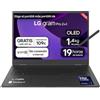 LG gram 16T90TP-K.AD88B Notebook Convertibile da 16, Intel Core Ultra7 255H, 32GB RAM, 1TB SSD, Pannello OLED Multitouch, WQXGA+, 1399g, 19h, Windows 11 Home, Tastiera QWERTY