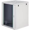 DIGITUS Armadio di rete - Rack da 19 pollici 16U - Non montato - Montaggio a parete - Profondità 600 mm - Profondità utile 470 mm - Portata 60 kg - Porta in vetro - Serie Dynamic-N - Grigio