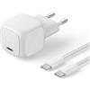 Belkin BoostCharge Caricatore USBC 30W con GaN + Cavo USB-C Intrecciato 2 m | Ricarica GaN Rapida e Compatta, USBC PD, Caricatore USB per iPhone, MacBook Neo, iPad, Samsung Galaxy, Google Pixel, AirPods