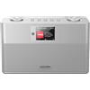 KENWOOD CR-ST100S-S Stereo Smart Radio, radio Internet, DAB+, WLAN, Argento | Bluetooth, FM, 2 × 10 W RMS, bass reflex, USB, Line-In/Line-Out, sveglia, timer di spegnimento, display a colori, telecomando