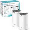 TP-Link Deco S1900 Sistema Mesh Wi-Fi AC1900Mbps, Dual-Band, 2pz | Copertura Fino a 360m2, 3 Porte Gigabit, Parental Control, Compatibile con Alexa, per Case Ampie e Streaming, Router/AP