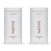 Native Deodorante Donne & Uomini - Senza Alcol & Alluminio - Profumo Cocco & Vaniglia - Con Burro di Karité, Olio di Cocco & Bicarbonato di Sodio - Controllo degli Odori 72 Ore (75 ml)