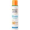 Garnier Ambre Solaire Advanced Sensitive Adulti Ceramide Protect Spray Aerosol SPF 50+, Protezione Molto Alta per Pelli Sensibili, Senza Profumo, 150 ml