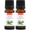 La Compagnie des Sens Tea Tree - 10 ml - Olio essenziale biologico - 100% puro, naturale, chemiotipato e certificato AB (Confezione da 2)