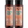 NaturVital Shampoo Curly per capelli ricci, ondulati o testurizzati, con cocco e karité senza solfati e parabeni, 280 ml (Confezione da 2)