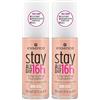 Essence Cosmetics essence Fondotinta stay ALL DAY 16h long-lasting viso lunga tenuta (30ml) (Confezione da 2)