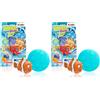 INKEE Aqua World Bomba da Bagno per Bambini 3+ con Giocattolo Sorpresa - Bombe da Bagno Effervescenti e Colorate per Vasca - Ottima Idea Regalo Ragazze e Ragazzi (Confezione da 2)