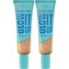 Rimmel London Kind & Free GLOW IT UP Fondotinta Idratante, 160, Vanilla, Lenisce la pelle sensibile, Colorito sano e luminoso, Idrata per tutto il giorno, 30 ml (Confezione da 2)