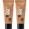 Maybelline New York BB Cream SPF50, Pelle Uniforme, Idratata e Protetta, Arricchita con Pigmenti Che si Uniformano all'Incarnato, Con il 90% di Ingredienti Skincare, Fit Me BB Nude, Tonalità: 60, 30ml