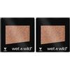 Wet n Wild - Color Icon Eyeshadow Glitter Single - Ombretto Glitter Brillante Singolo Ambrato - Super Pigmentato, con Formula Idratante e Setosa - Vegan - Toasty (Confezione da 2)