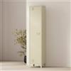 Dmora Mobile Colonna Mirtillo, Pensile Bagno o Cucina, Armadio Alto Multifunzione, Mobiletto Multiuso, 38x38 h180 cm, Panna