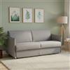 Dmora Divano Letto 2 Posti Pandora 180x95 cm Grigio Sfoderabile Contenitore, di Apertura a Ribalta Made in Italy