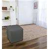 Talamo Italia Pouf Acerbo, Poltrona Multiuso, Poltroncina Sacco, Pouf poggiapiedi, Made in Italy, 40x40 h42 cm, Grigio Scuro