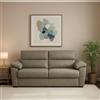 Dmora Divano Letto 2 Posti Querida 185x95 cm Grigio Tortora Sfoderabile Contenitore, di Apertura a Ribalta Made in Italy