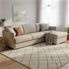 Dmora Divano Letto con Penisola Virgilia 260x160 cm Grigio Tortora Sfoderabile Contenitore, Idrorepellente Multiposizione Made in Italy