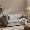 Dmora Divano Letto 2 Posti Paloma 160x95 cm Grigio Sfoderabile Contenitore, di Apertura a Ribalta Made in Italy