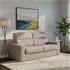 Dmora Divano Letto 2 Posti Onorata 180x95 cm Grigio Tortora Sfoderabile Contenitore, di Apertura a Ribalta Made in Italy