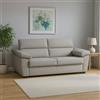 Dmora Divano Letto 2 Posti Quintiliana 205x95 cm Grigio Chiaro Sfoderabile Contenitore, di Apertura a Ribalta Made in Italy