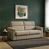 Dmora Divano Letto 2 Posti Prospera 185x95 cm Grigio Tortora Sfoderabile Contenitore, di Apertura a Ribalta Made in Italy