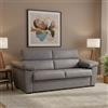 Dmora Divano Letto 3 Posti Vanna 225x95 cm Grigio Sfoderabile Contenitore, Lavabile Made in Italy