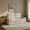 Dmora Divano Letto 2 Posti Orchidea 200x95 cm Grigio Sfoderabile Contenitore, di Apertura a Ribalta Made in Italy