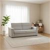 Dmora Divano Letto 2 Posti Olinda 205x95 cm Grigio Chiaro Sfoderabile Contenitore, di Apertura a Ribalta Made in Italy