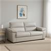 Dmora Divano Letto 2 Posti Quintiliana 205x95 cm Beige Sfoderabile Contenitore, di Apertura a Ribalta Made in Italy