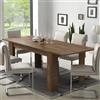 Dmora Tavolo Estensibile Yucatan in Legno, 160/220h75 cm Noce, 6-8 Posti con Allunga centrale estraibile, Moderno per cucina o sala da pranzo